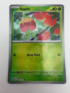 Pokemon TCG Card Prismatic Evolutions 009/131 Applin Poke Ball Halo - Picture 1 of 1