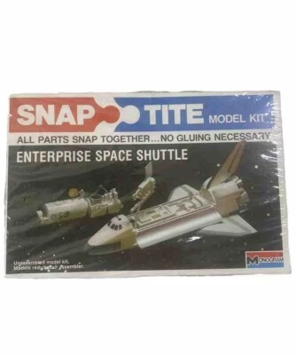 SEALED 1983 Monogram Snap Tote Model Kit #1014 Enterprise Space Shuttle - Image 1 of 4