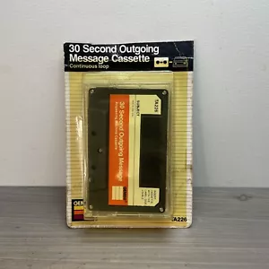 New VTG 1989 30 Second Endless Continuous Loop Outgoing Message Cassette Tape - Picture 1 of 4