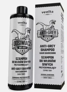 VENITA MEN anti-grey shampoo hair darkening dark tones 200ml brown & black hair - Picture 1 of 1