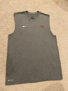 NWOT Nike Minnesota Golden Gophers Dri-Fit Gray Tank Top Men's Size Small - Picture 1 of 3