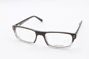 NAUTICA N8105 200 Partial Brown on Crystal 56-20-140 Frames Flex Hinges N171 - Imagen 1 de 12