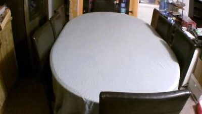 Large table & chairs for family/friends to serve 8 with hot food without worry.  - Image 1 of 4