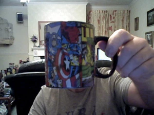 MARVEL HEREOS MUG BIRTHDAY DECORATED OUTER BIRTHDAY FATHERS DAY - Picture 1 of 3