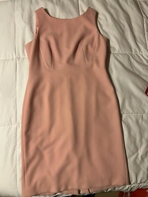 Talbots Barbie pink shift dress Structured Petite 12 - Image 1 of 4