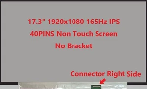 New LCD Replacement 17.3" N173HME-GA1 FHD 1920x1080 165Hz IPS 40pin connector - Picture 1 of 3