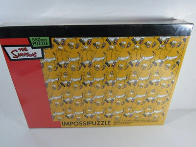 550 PIECE JIGSAW PUZZLE IMPOSSIPUZZLE THE SIMPSONS "HOMER"  100% Complete MINT! - Image 1 of 4