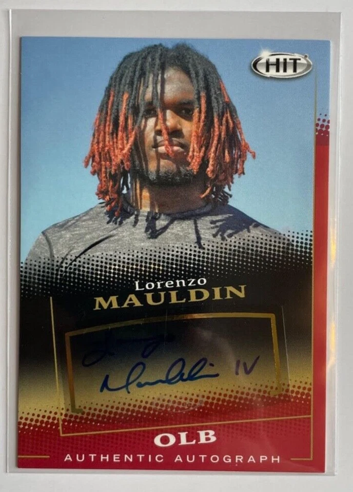 Lorenzo Mauldin 2015 Sage Hit Autographs Red RC AUTO Louisville Ottawa Redblacks - Image 1 of 1