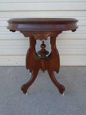 Eastlake Pedestal Table Center Parlor Foyer French Louis XVII Georgian English - Image 1 of 4