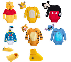 Disney Store Baby Bodysuit Costume Shoes Pooh Simba Donald Mickey Tigger