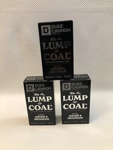 Duke 01HOLIDAYCOAL1 Charcoal Soap - 10oz Lot Of 3 Bars - Picture 1 of 7