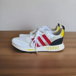 Adidas Multix White Red Yellow Black Running Sneakers GX8378 Mens Size 12 - Picture 1 of 7