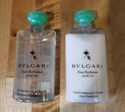 BVLGARI Au The Vert (té verde) (1) champú y gel de ducha (1) acondicionador para el cabello  Foto 1 de 4