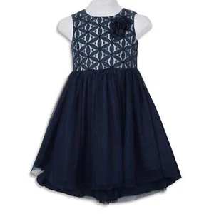 New! Pippa & Julie Big Girls Floral Lace High-Low Hem Tulle Skirt Formal Dress 6 - Picture 1 of 3