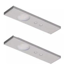 LED CABINET LIGHT 2PC SET WAVE SENSOR UK Kitchen/Bedroom - Picture 1 of 4