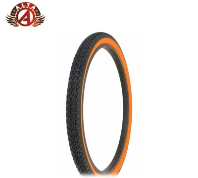 NEUMÁTICO ALTA BICICLETA WIRE BEAD CRUISER 26 x 2.125 NEGRO/NARANJA DIAMANTE RESISTENTE. Foto 1 de 2