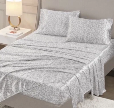 Madison Park Essentials Satin Luxury Print king Sheet Set - Image 1 of 3