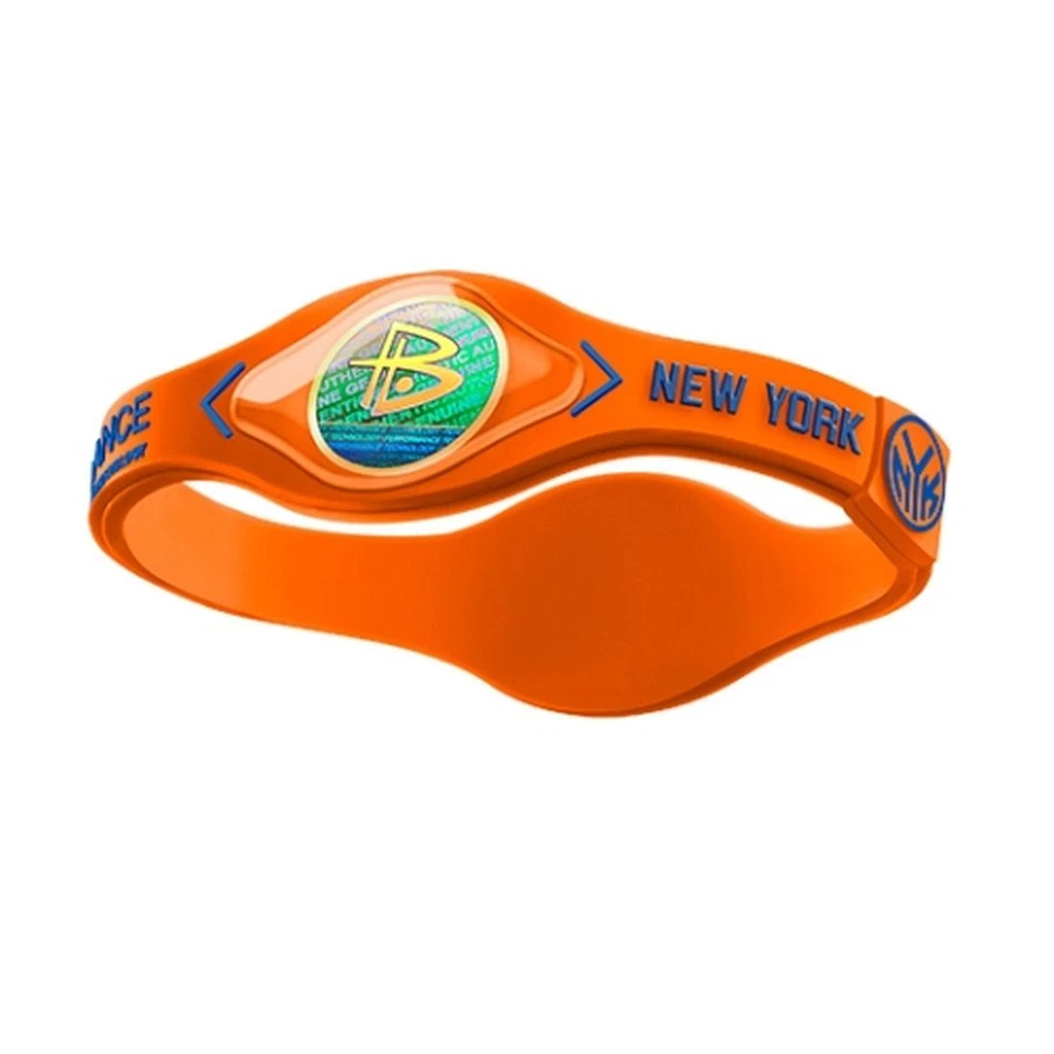 Autêntica pulseira de silicone Power Balance - NY Knicks - Pequena - Imagem 1 de 1