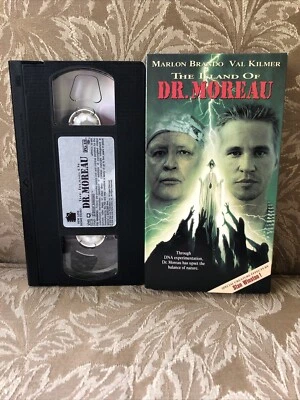 Island of Dr. Moreau (VHS, 1996) Marlon Brando, Val Kilmer, Sci Fi Horror  - Image 1 of 2