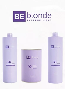 Be Blonde Deco Powder Silver Oxy Blue Peroxide Bleach Powder Hair Developer UK - Picture 1 of 12