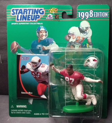 1998 SIMEON RICE Rookie STARTING LINEUP NFL Arizona Cardinals - NIP NOS SLU Cover