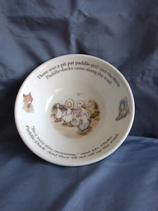 Vintage Beatrix Potter Puddle Ducks Bowl Royal Doulton England Child's Bowl - Picture 1 of 5