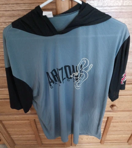 Sixth Man Arizona Diamondbacks Dbacks Hoodie Mens Large Shirt Short Sleeve Gray Cover