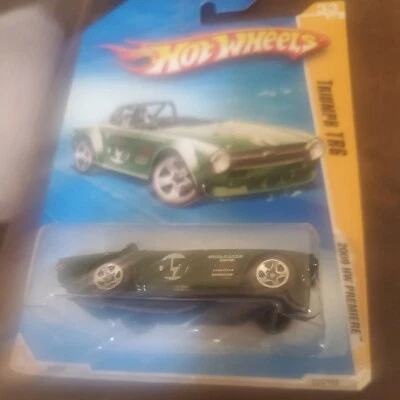 2009 Hot Wheels #33 New Models 33/42 TRIUMPH TR6 Green Variation w/Chrome 5 Sp - Image 1 of 4