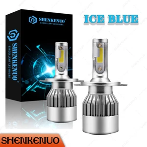 LED Headlight Kit H4 8K Ice Blue Hi/Lo Bulb for Nissan Versa 2007-2018 SHENKENUO - Picture 1 of 12