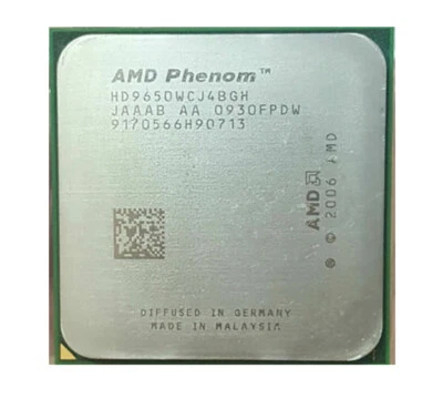 AMD Phenom X4 9650 HD9650WCJ4BGH CPU 4Core 2.3 GHz 95W Socket AM2+ Processors - Image 1 of 4