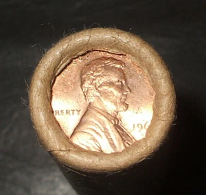1968-S LINCOLN CENT ROLLE - Stempelglanz - Brown Wrapper - 1 Rolle 💥💥💥💥💥💥 - Bild 1 von 3