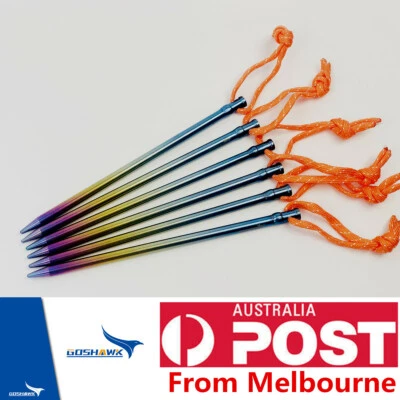 Goshawk Titanio Exterior Camping Senderismo Tienda de campaña de alta resistencia Clavo de tierra dura Foto 1 de 4