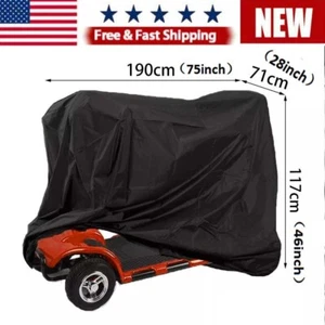 Mobility Scooter Cover All Weather Electric Wheelchair 4 Wheel Waterproof USA QB - Picture 1 of 11