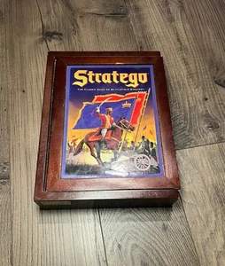 Stratego Wooden 2009 Game Collection Bookshelf Box Board VTG - Picture 1 of 8