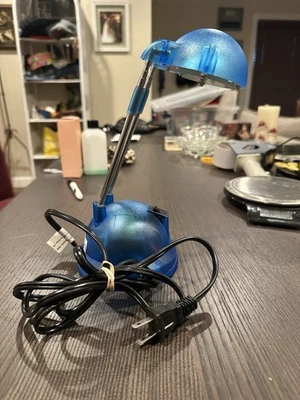 Vtg IKEA 90s Espressivo Translucent Blue Telescoping Desk Lamp - Image 1 of 4