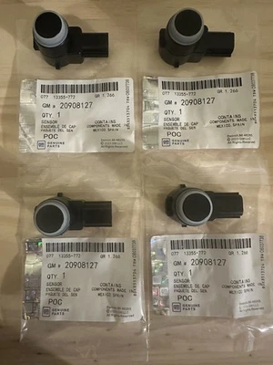 NEW OEM Set 4 Reverse Rear  Park Assist Aid Parking Sensors  GMC Chevy 20908127 - Image 1 of 4