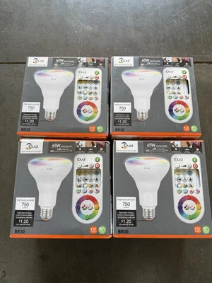 4-pack iDual 65 Watt Equivalent BR30 Flood Light E26 LED Light Bulb - Image 1 of 4