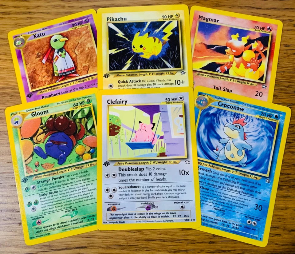 1st Edition Uncommon/Common Neo Genesis Set Pokemon Cards! FAST & FREE P&P! - Image 1 of 1