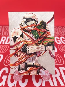 【Christmas Limited】GGC Studio Star Wars Stormtrooper Artist Auto Sketch Card 1/1 - Picture 1 of 2