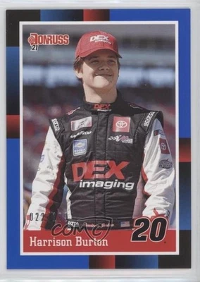 2021 Panini Donruss NASCAR Retro 1988 Navy Blue /199 Harrison Burton #179 - Image 1 of 2