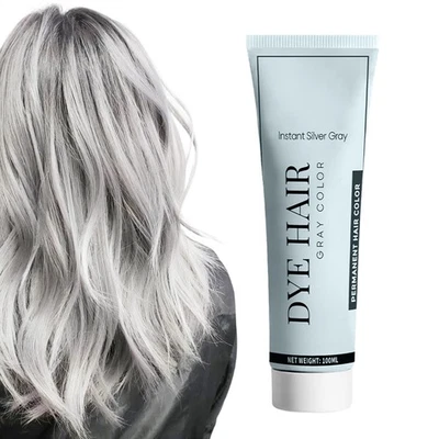 Tónico plateado color cabello gris para cabello 100 ml disfrute brillante de larga duración Foto 1 de 4