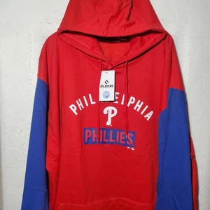 Philadelphia Phillies Hoodie Sweatshirt Mens 5XLT Red Blue MLB Baseball Harper - Picture 1 of 13