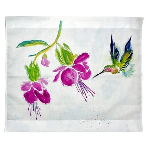 Betsy Drake Purple Hummingbird Outdoor Wall Hanging 24x30 - Picture 1 of 1