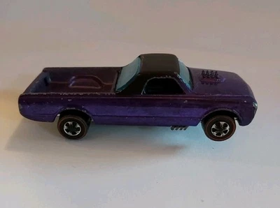 Hot Wheels 1967 Custom Fleetside HK Purple El Camino Vintage Redline - Image 1 of 4