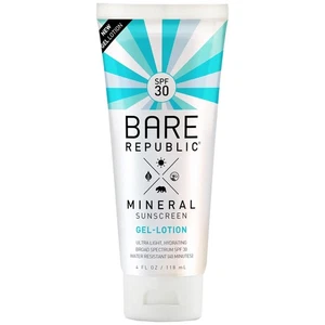 Bare Republic Mineral SPF 30 Sunscreen Body Gel-Lotion, Fragrance Free, 4 fl oz - Picture 1 of 6
