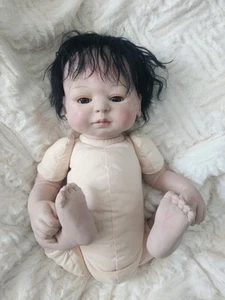 Sheila Michael Doll Artist Weighted Cloth Body Silicone Realistic Baby Doll - Picture 1 of 20