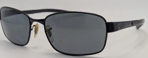 Ray Ban RB3413 002 Sunglasses FRAMES ONLY Black Metal Wrap 59-18 Pre-Owned - Picture 1 of 9