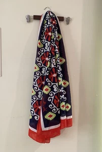 Vera Bradley Gorgeous XL Scarf Bohemian 26x70” Soft Rayon - Picture 1 of 4