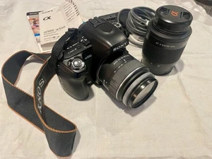 Sony Alpha DSLR-A500 12.3MP Digital SLR Camera - Black (Kit w/ DT 18-200mm Lens) - Picture 1 of 5