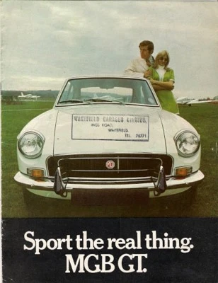 Folleto de ventas del mercado del Reino Unido MGB GT 1970-71 Foto 1 de 2